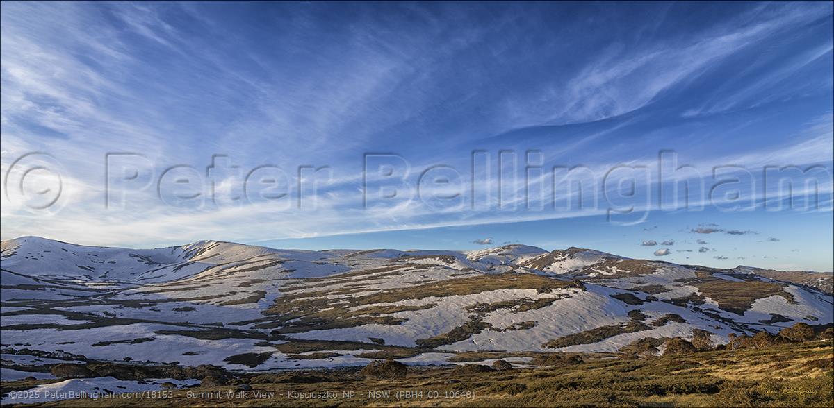 Peter Bellingham Photography Summit Walk View - Kosciuszko NP - NSW (PBH4 00 10648)